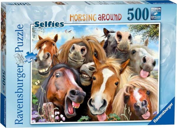 Ravensburger pusle 500 tk Hobuste selfie