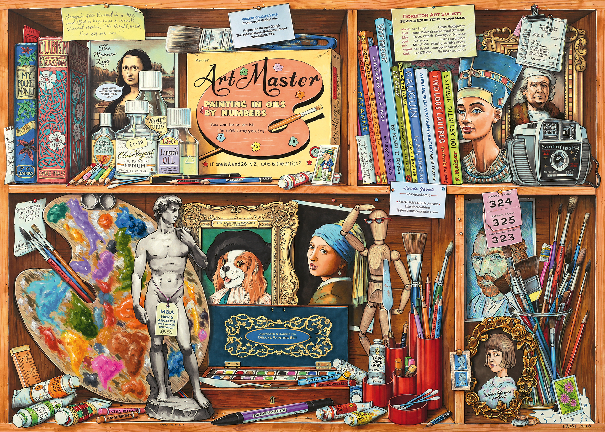 Ravensburger pusle 1000 tk Kunstniku kabinet