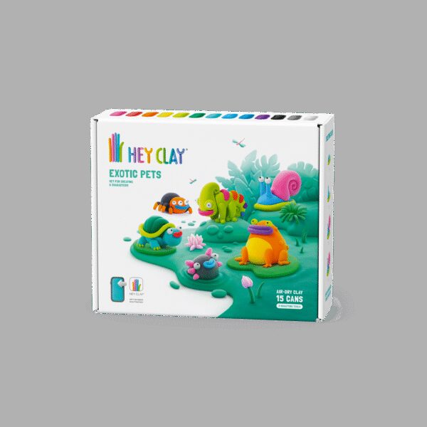 HEY CLAY voolimismass 15 tk: eksootilised loomad