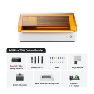 xTool M1 Ultra 20W neli-ühes meisterdamismasina Deluxe komplekt