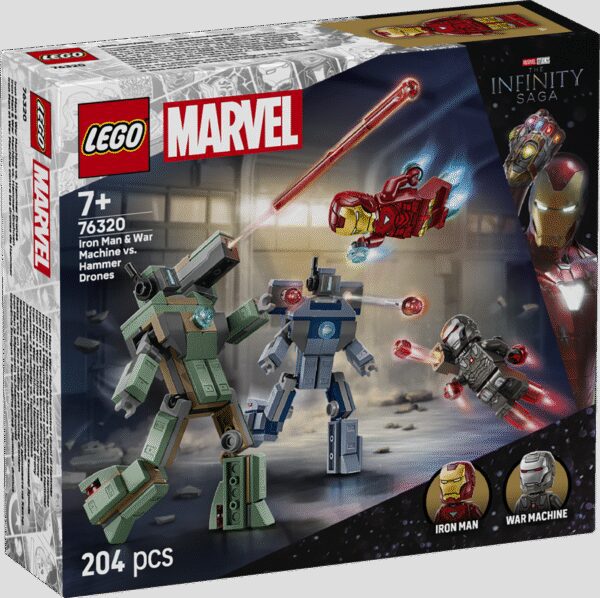 LEGO Super Heroes Iron Man ja Sõjamasin vs. haamerdroonid
