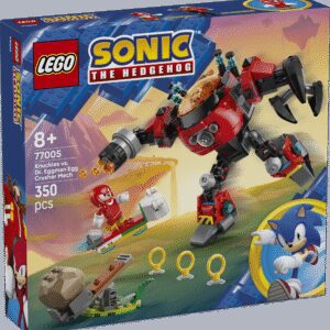 LEGO Sonic Knuckles vs. dr Eggman egg crusher robot