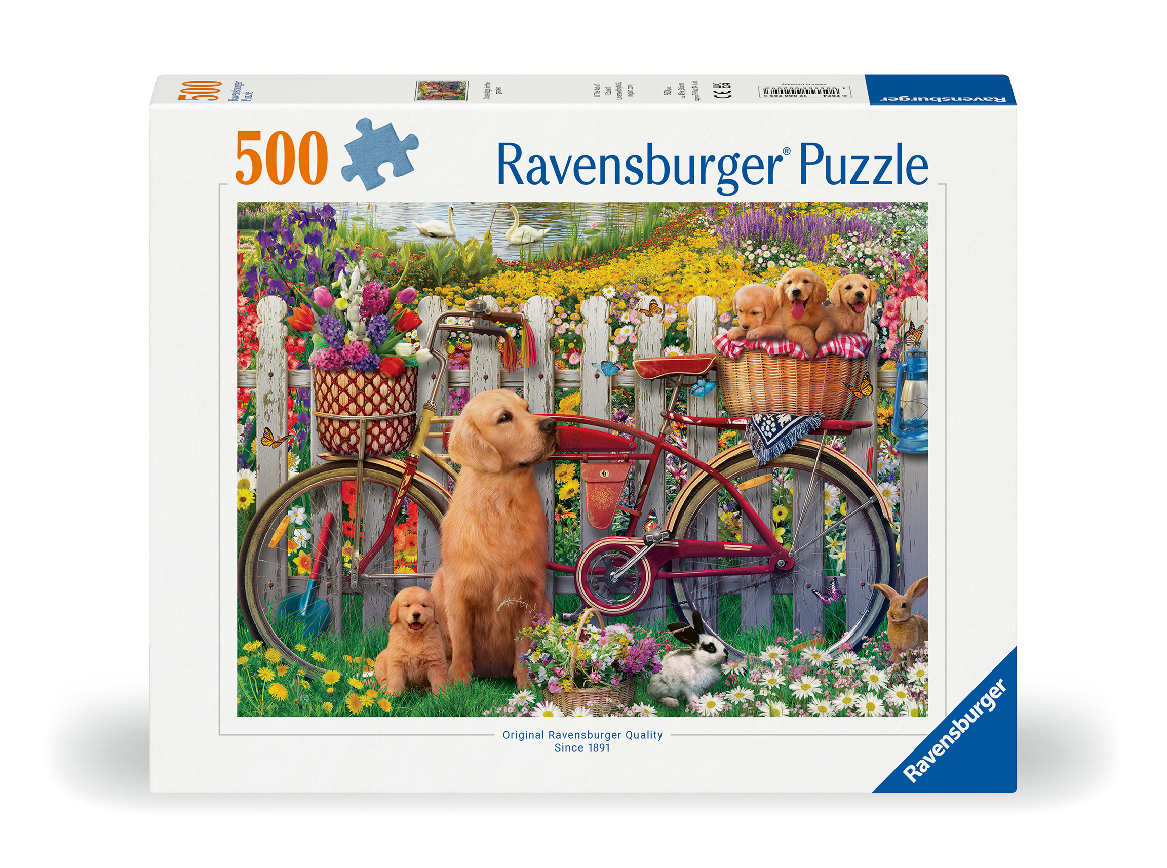 Ravensburger pusle 500 tk: armsad koerad aias