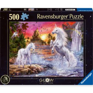 Ravensburger pimedas helendav pusle 500 tk: ükssarvikud jõe ääres