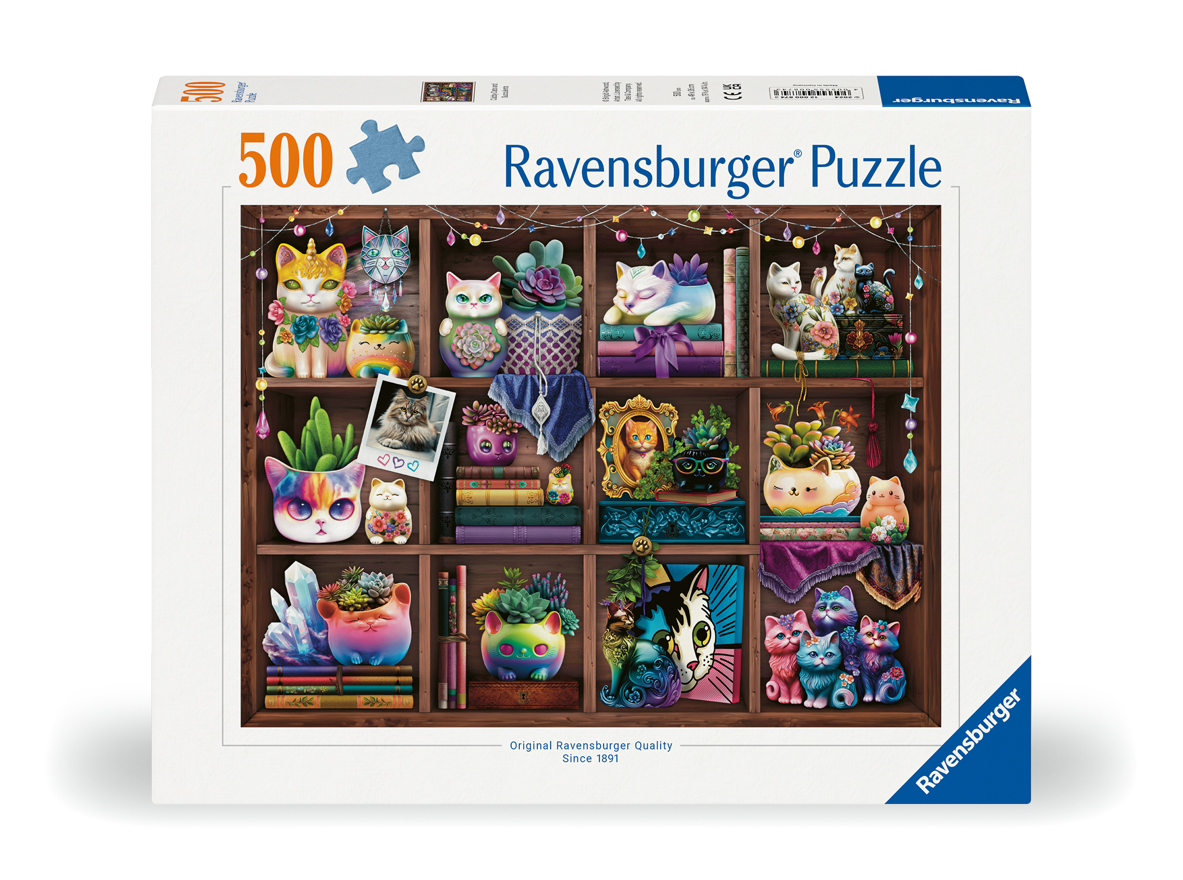 Ravensburger pusle 500 tk: kassid ja sukulendid