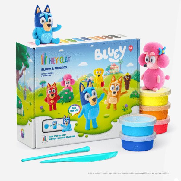 HEY CLAY voolimismass 15 tk: Bluey ja sõbrad