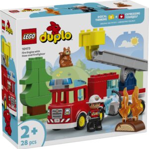 LEGO DUPLO Tuletõrjeauto vooliku ja tuletõrjujaga
