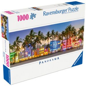 Ravensburger panoraampusle 1000 tk: linnatuled Ocean Drive´il