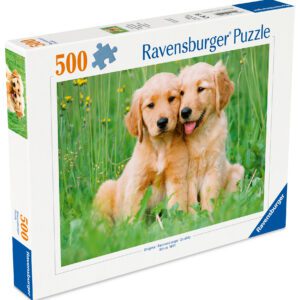 Ravensburger pusle 500 tk: kuldsed retriiverid