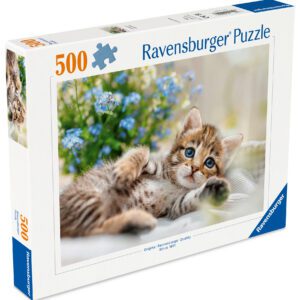 Ravensburger pusle 500 tk: mänguline kassipoeg