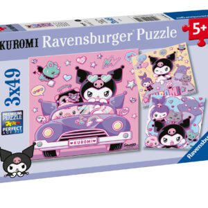 Ravensburger pusle 3x49 tk: Hello Kitty Kuromi sõitmas