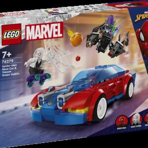 LEGO Super Heroes Spider-Mani võidusõiduauto ja Venom Green Goblin