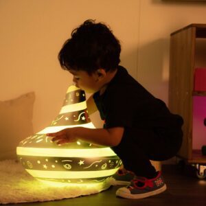 TTS suur valguse ja heliga pöörlev vurrkann