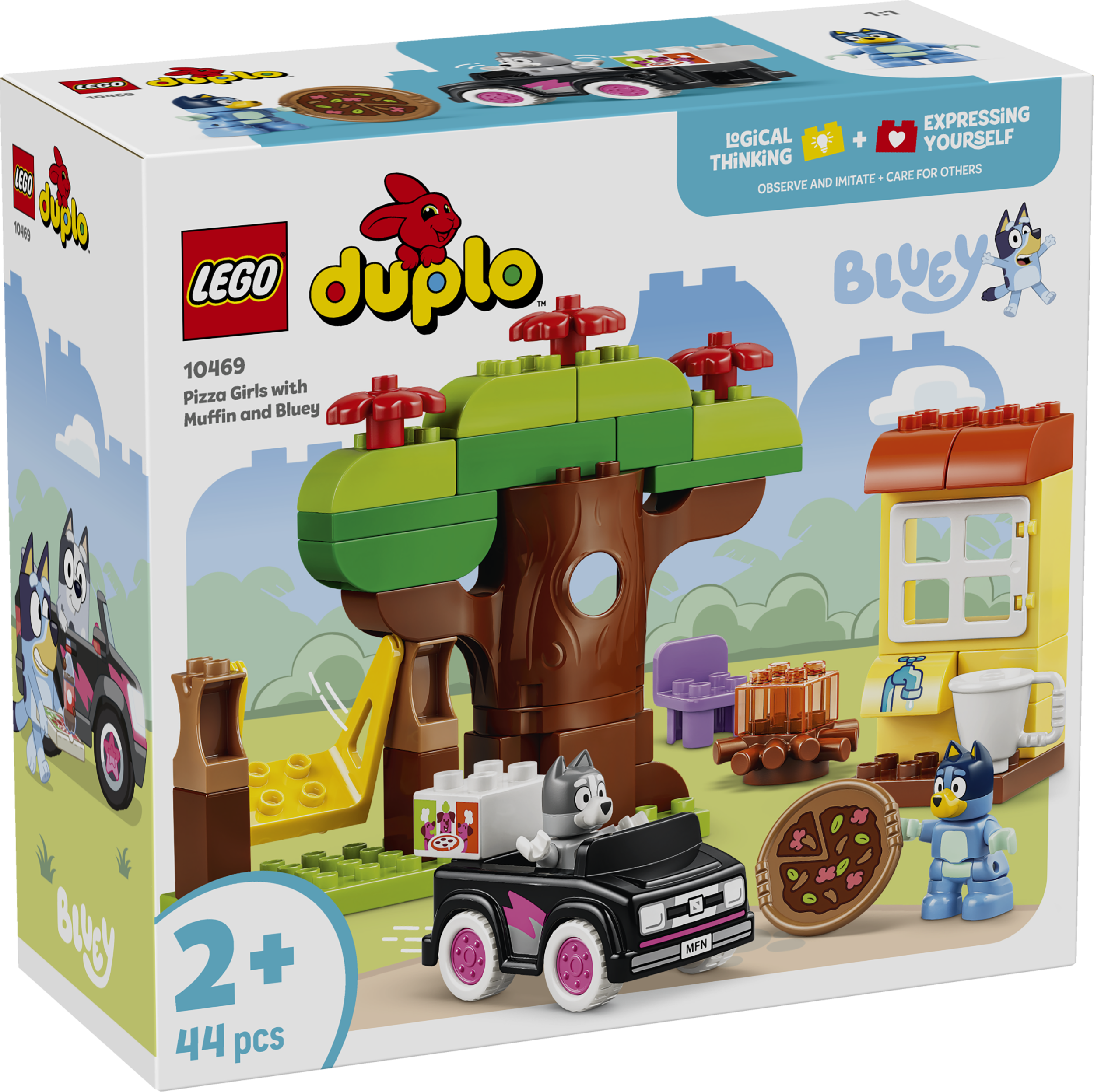 LEGO DUPLO Bluey Pitsatüdrukud Muffini ja Blueyga