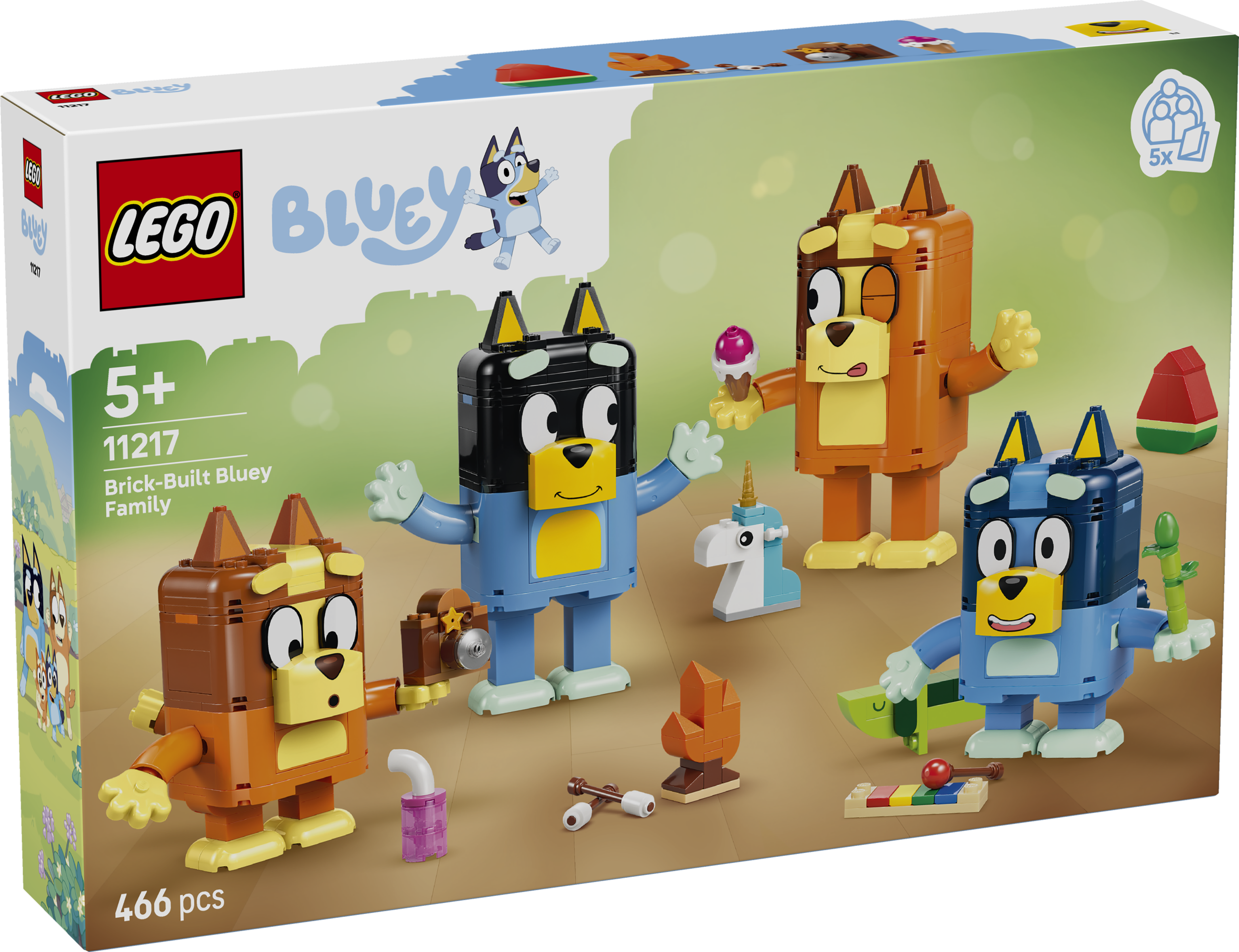 LEGO Bluey Klotsidest kokkupandav Bluey perekond