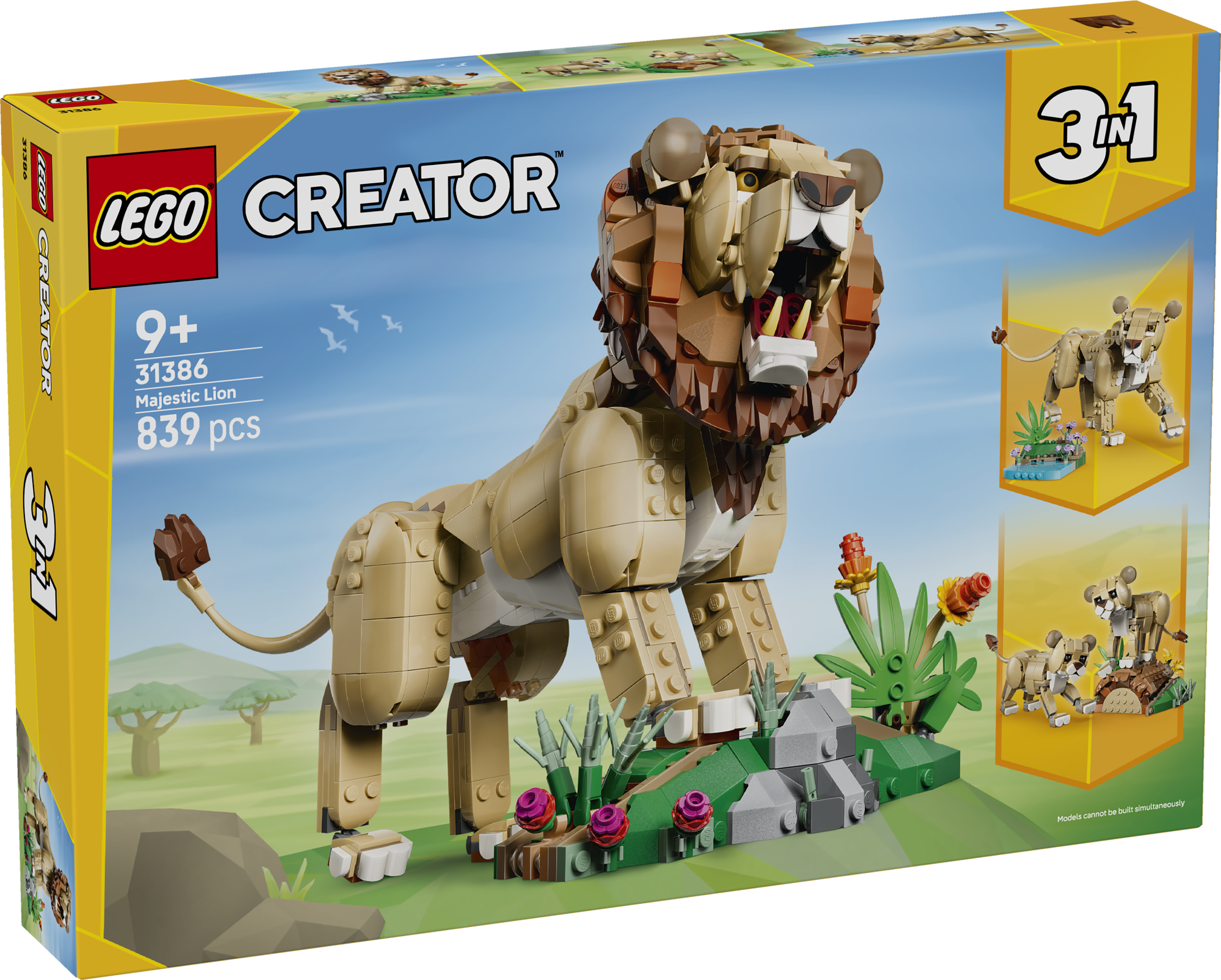 LEGO Creator Metsloomad: Majesteetlik lõvi