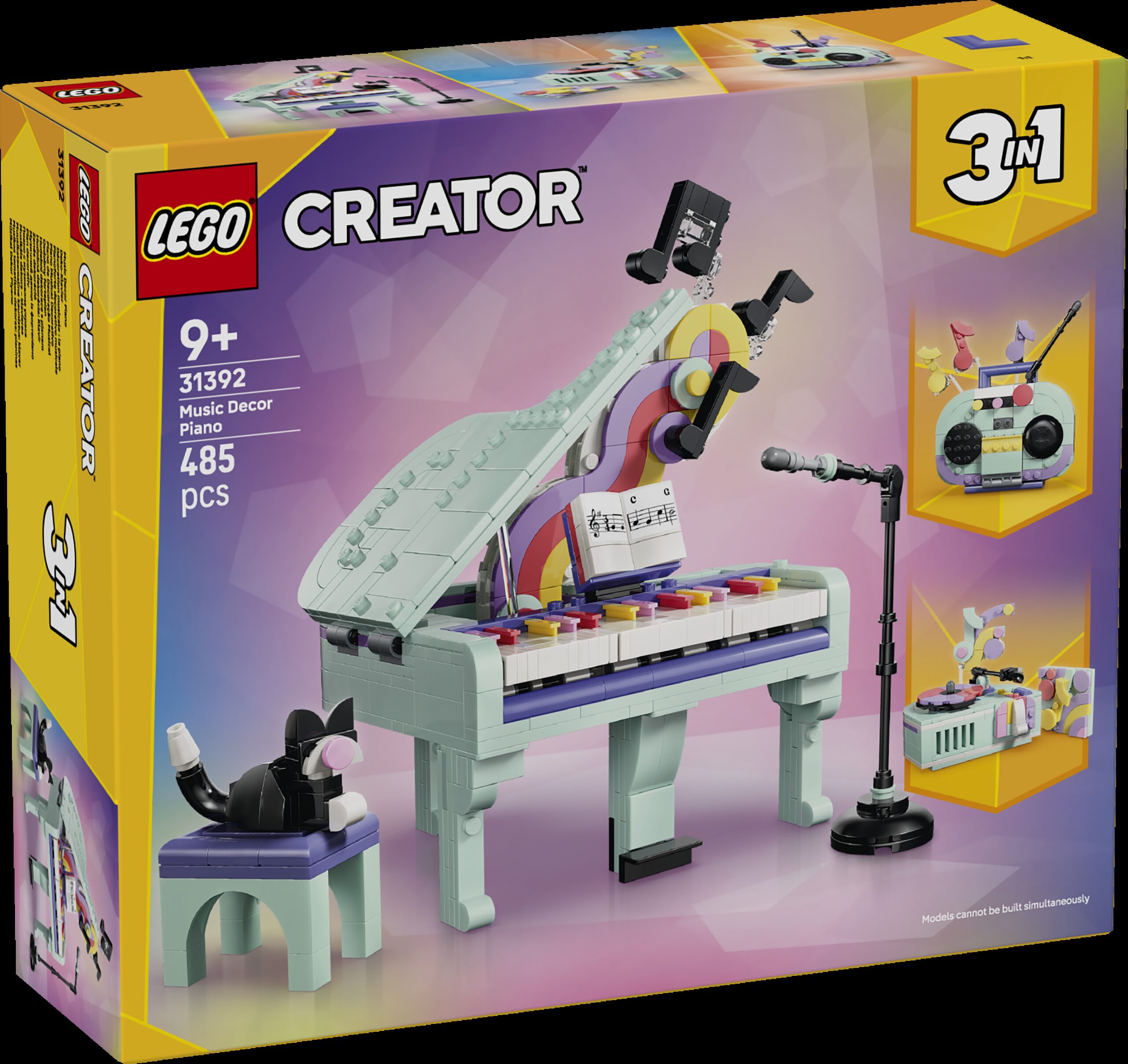 LEGO Creator Muusikateemaline kaunistus: klaver kassiga