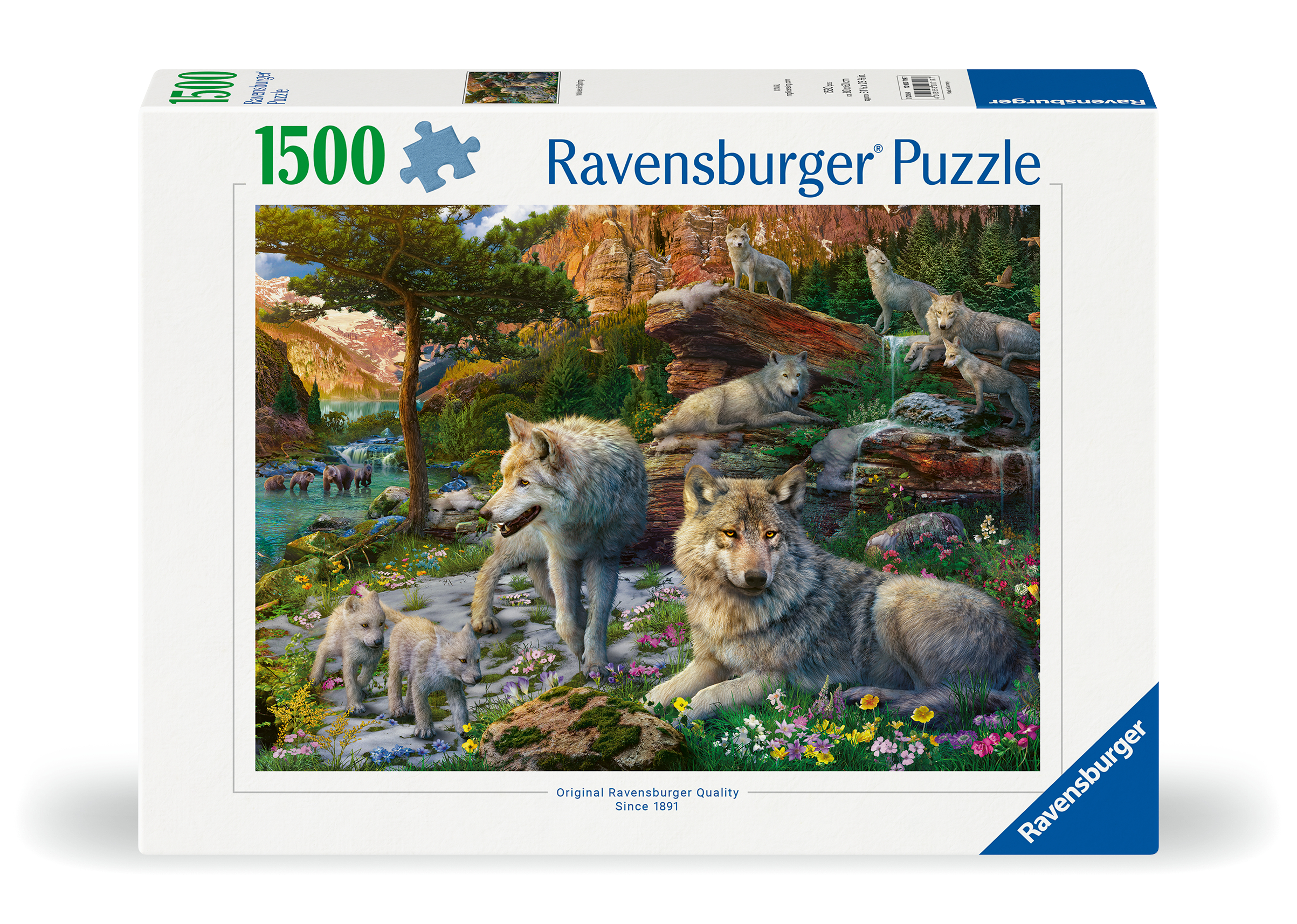Ravensburger pusle 1500 tk: hundid kevadel