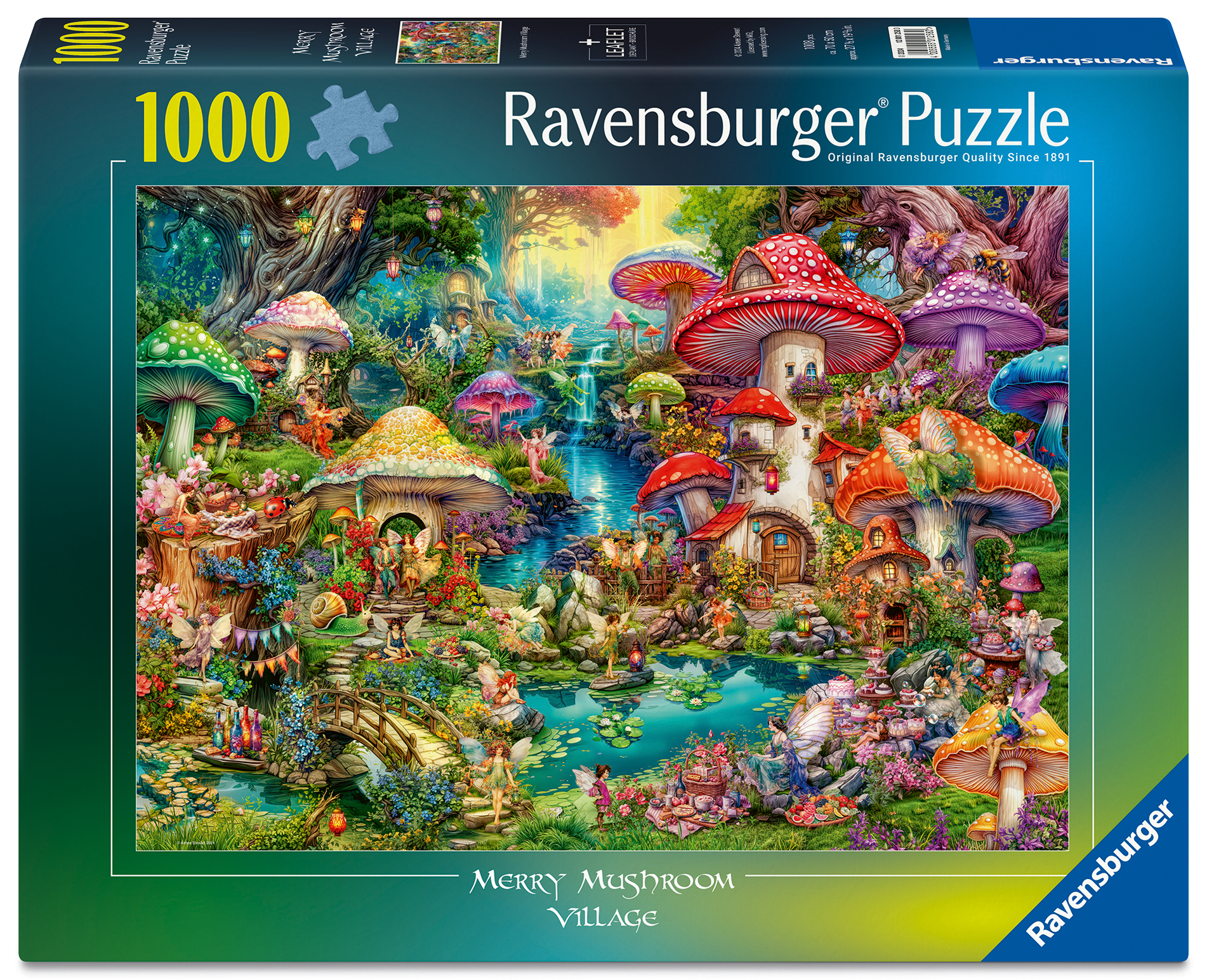 Ravensburger pusle 1000 tk: rõõmus seeneküla