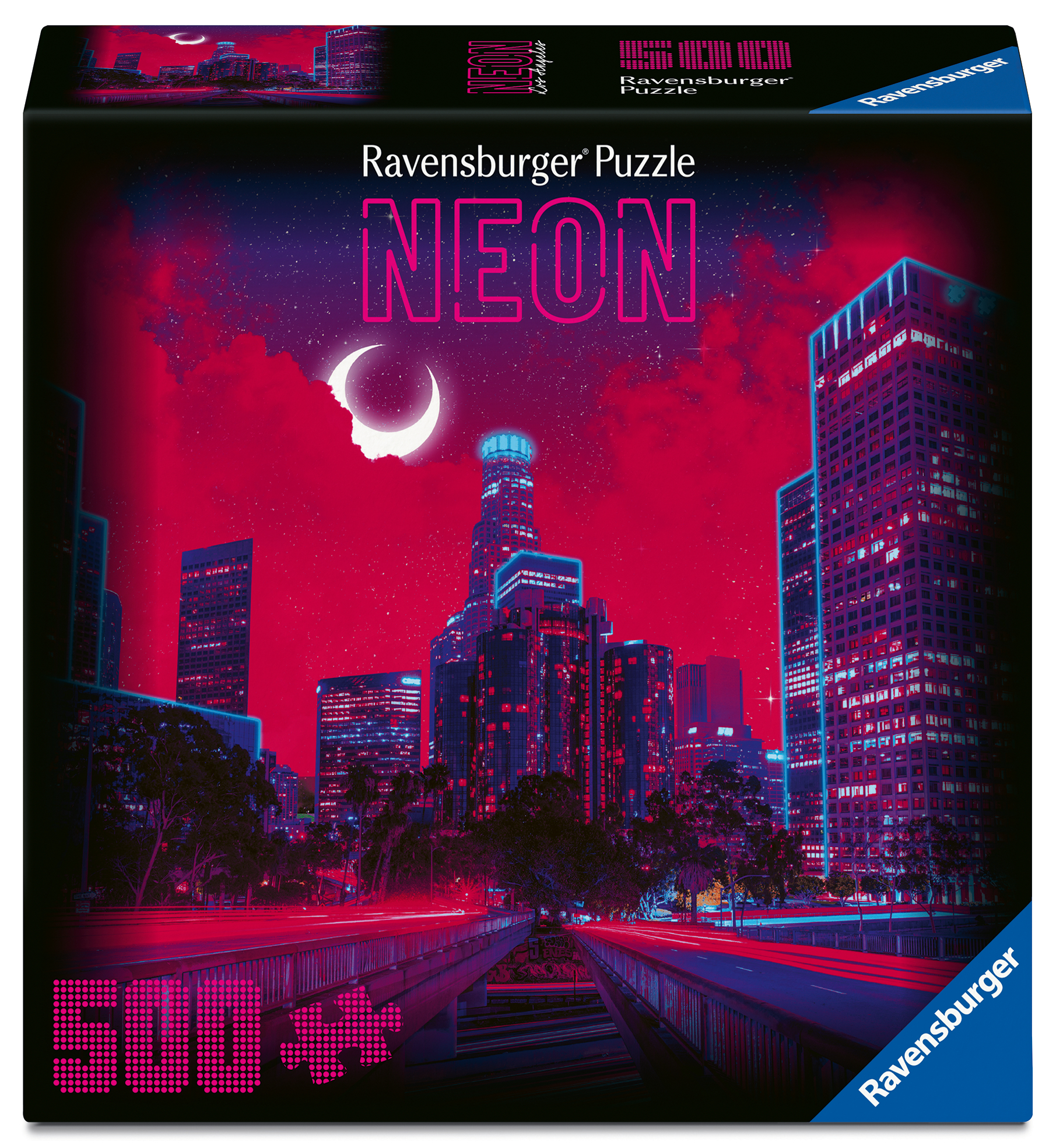 Ravensburger neoonpusle 500 tk: Los Angeles
