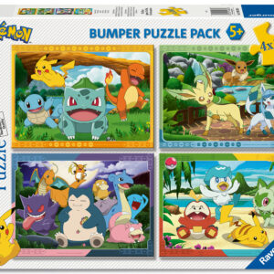 Ravensburger pusle 4x100 tk: Pokémoni tegelased