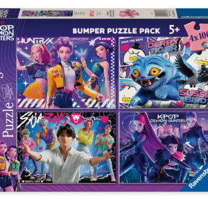 Ravensburger pusle 4x100 tk: KPop Demon Hunters