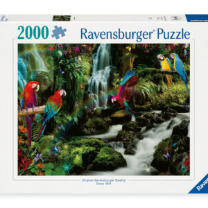 Ravensburger pusle 2000 tk: Värvilised papagoid džunglis