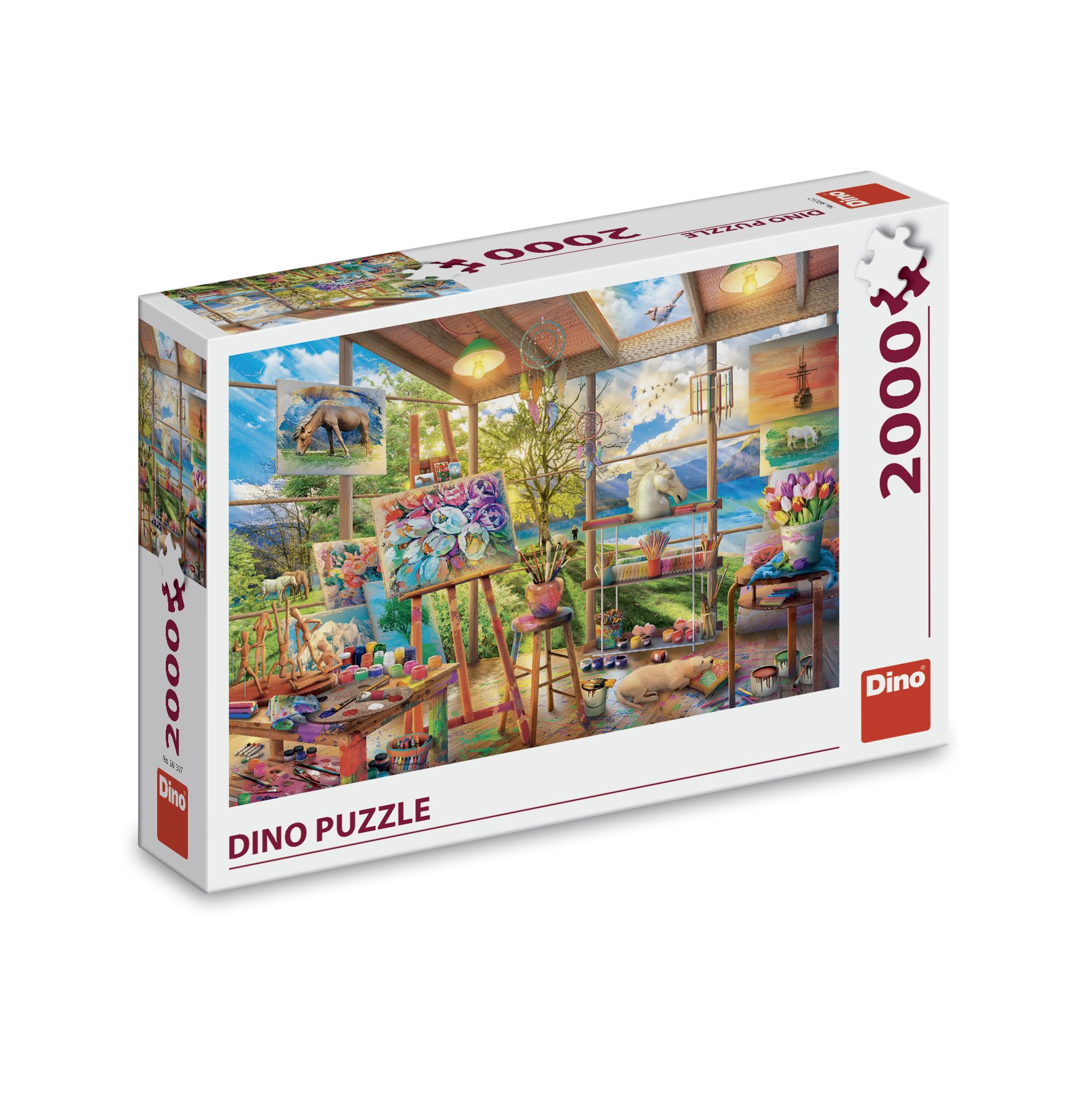 Dino pusle 2000 tk: maalistuudio