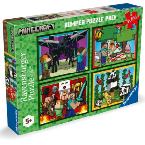 Ravensburger pusle 4x100 tk : Minecraft