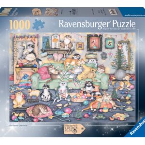 Ravensburger pusle 1000 tk: kasside jõulupidu