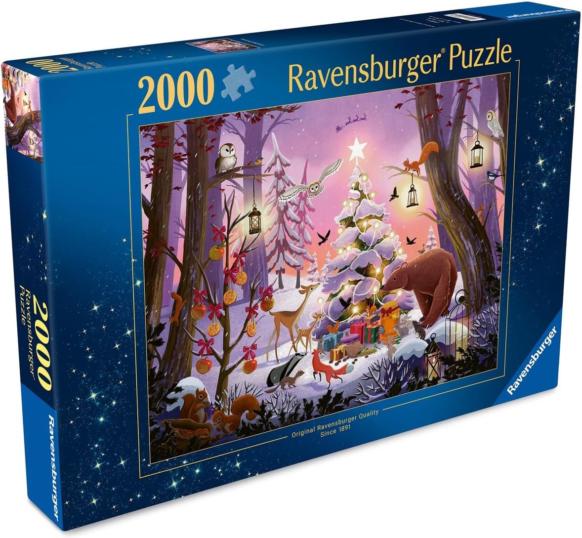 Ravensburger pusle 2000 tk: jõulud metsas